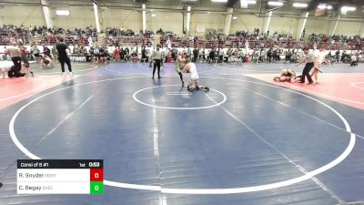 123 lbs Consi Of 8 #1 - Rusty Snyder, Montezuma Cortez WC vs Clayton Begay, SheepCamp WC