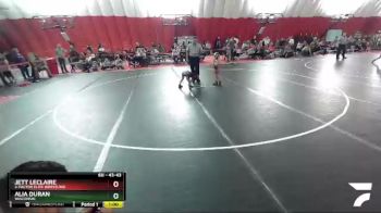 43-43 lbs Round 2 - Jett LeClaire, X-Factor Elite Wrestling vs Alia Duran, Wisconsin