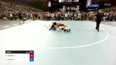 126 lbs Cons 32 #1 - Kekoa Ogawa, CA vs Cilus Cabral, AZ