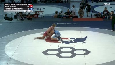 215 lbs Quarters - Talon Worden, Missouri vs Mason Chamberlain, Pennsylvania