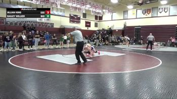 JV-26 lbs Round 3 - Jillian King, Cascade vs Bailey Willier, Mason City