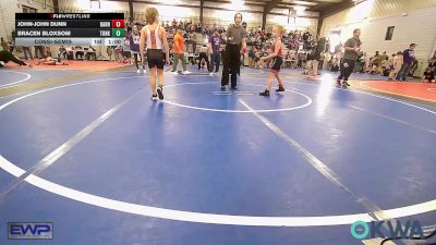 64 lbs Consolation - John-John Dunn, Barnsdall Youth Wrestling vs Bracen Bloxsom, Tonkawa Takedown Club