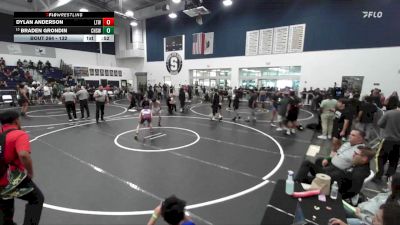 132 lbs Cons. Semi - Dylan Anderson, Live Training Wrestling vs Braden Grondin, Chaparral High School Wrestlin