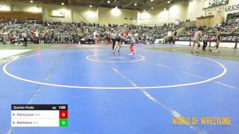 136 lbs Quarterfinal - Raeanna Halvorson, Swamp Monsters vs Aneka Mathews, Silver State Wrestling Academy