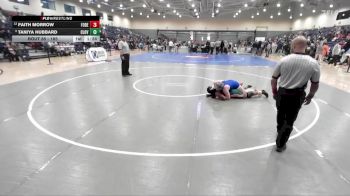 185 lbs Champ. Round 1 - Taniya Hubbard, Clover Hill vs Faith Morrow, Fort Defiance