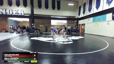 120lbs Cons. Round 2 - Bella Valencia, Cottage Grove (Girls) vs Taylor Knilans, Union (Girls)