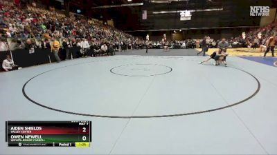 5A - 120 lbs Quarterfinal - Aiden Shields, Valley Center vs Owen Newell, Wichita-Bishop Carroll