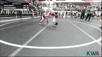 75 lbs Rr Rnd 1 - Millie Bishop, Redskins Wrestling Club vs Kloe Routledge, Husky WC