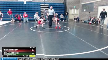 70 lbs Quarterfinal - Kaden Eckstein, Eastern Oregon Elite vs Nolan Aitchison, Homedale Wrestling