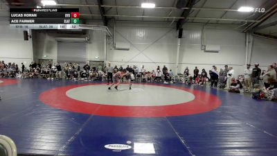 100 lbs Rr Rnd 1 - Lucas Koran, Backyard Brawlers Black ES vs Ace Farmer, Slate Wrestling Academy Navy ES