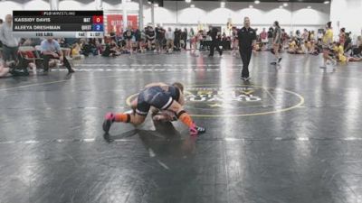 105 lbs Rr Rnd 1 - Kassidy Davis, Mat Demon Girls Black - GK12E vs Aleeya Dreshman, Quest - GK12E