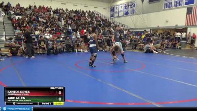 126 lbs Champ. Round 2 - Santos Reyes, Warren High School vs Jake Allen, Villa Park High School