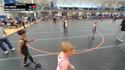 90 lbs Quarterfinal - Mekai Lawniczak Hons, Unattached vs Mac Jamison, Unattached