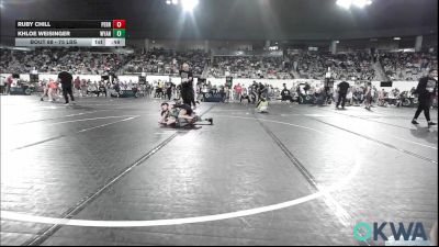 75 lbs Consi Of 8 #2 - Ruby Chill, Perry Wrestling Club vs Khloe Weisinger, Wyandotte Youth Wrestling