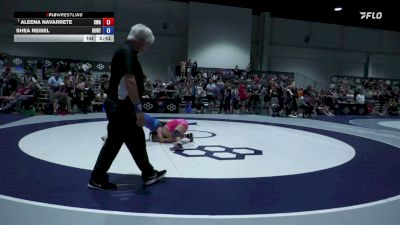 55 kg Champ. Rd Of 16 - Aleena Navarrete, Sanderson Wrestling Academy vs Shea Reisel, Dubuque RTC