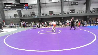 Junior Boys GR - 144 lbs Champ. Round 2 - Owen Peterson, AK vs Cash Port, CA