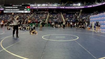 3A 126 lbs Cons. Round 3 - Garrison Raper, South Rowan High School vs Tremayne McNeely, Eastern Guilford