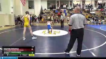 134 lbs 3rd Place Match - Dalton Deramus, Montgomery Catholic Prep School vs Emmett Rasmussen, St James