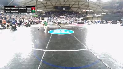 Boys 3A 175 lbs Champ. Round 3 - Dallas Stryker Simmons, White River vs Ever Yamada, Edmonds-Woodway