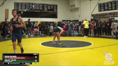 95 lbs Cons. Round 3 - Adan Board, Lion Of Judah Wrestling Academ vs Brady Silva, Alpha Dawg