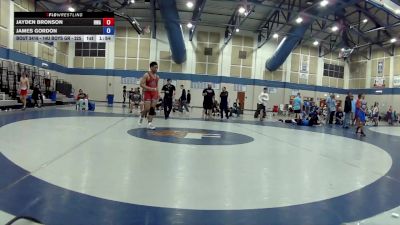 14U Boys GR - 225 lbs Champ. Round 2 - James Gordon vs Jayden Bronson, HardWay Wrestling Academy