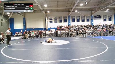 113 lbs Quarterfinal - Devon Mateo, West Springfield vs Cole Glynn, Central Catholic