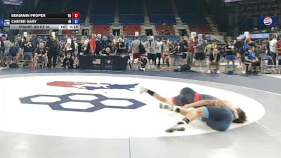 120 lbs Champ. Rd Of 64 - Benjamin Proper, Virginia vs Carter Gary, Indiana