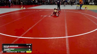 55 lbs 3rd Place Match - Khyler Beermann, Wabasso vs Tanner Wolf, Grand Rapids