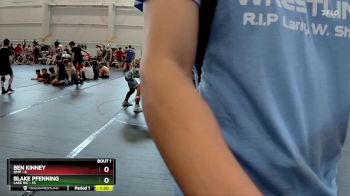 92 lbs Finals (2 Team) - Ben Kinney, OMP vs Blake Pfenning, Lake WC