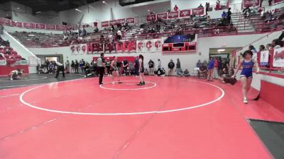 JH 126 lbs Cons. Semi - Kathryn Tetreault, Cache JH vs Aislyn Buckner, EL RENO JH