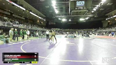 182 lbs Cons. Round 2 - Sterling Holmes, Franklin (Elk Grove) vs Ahmad Wahedi, River Valley