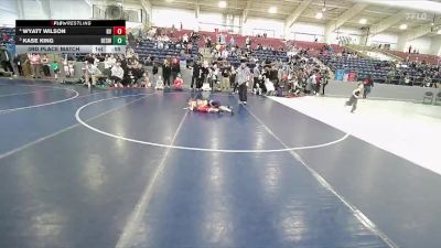 45 lbs 3rd Place Match - Wyatt Wilson, Team Prestige Wrestling vs Kase King, Box Elder Stinger Wrestling