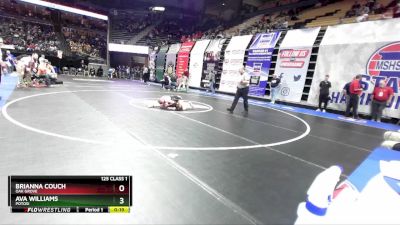 125 Class 1 lbs Cons. Round 1 - Brianna Couch, Oak Grove vs Ava Williams, Potosi