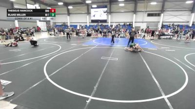 95 lbs Consi Of 8 #1 - Theseus Hancock, Chickens Wrestling Club vs Blake Miller, No Team