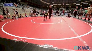 76 lbs Semifinal - Kace Moore, Collinsville Cardinal Youth Wrestling vs Riley Morris, Broken Arrow Wrestling Club