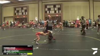 49 lbs Round 2 (4 Team) - Tyanna Evans, MGW- Bangster Berry vs Delaney Coleman, MGW- Dragon Fruit