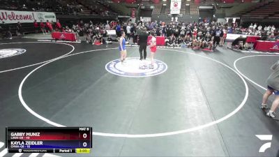 170 lbs Round 4 (16 Team) - Gabby Muniz, LAWA-GR vs Kayla Zeidler, CMWA-GR