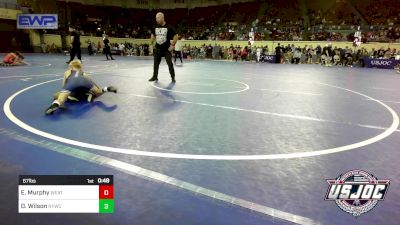 67 lbs Rr Rnd 3 - Emmitt Murphy, Weatherford Youth Wrestling vs David Wilson, Newcastle Youth Wrestling