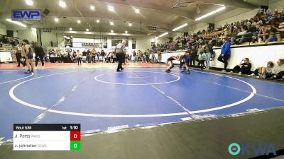 76 lbs Rr Rnd 5 - Jake Potts, Wagoner Takedown Club vs Zeke Johnston, Dark Cloud Wrestling Club