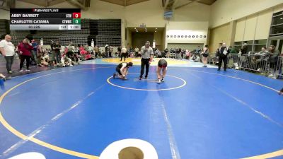 95 lbs Final - Abby Barrett, Cordoba Trained Girls vs Charlotte Catania, CT Whale Orca