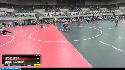 87 lbs Champ. Round 1 - Brooks Halverson, RT Elite vs Khyler Young, Wrestling Factory