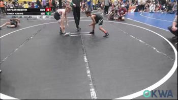 83 lbs Consolation - Kaydan Osborn, Ponca City Wildcat Wrestling vs Owen Harms, Weatherford Youth Wrestling