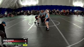 52 lbs Round 2 (6 Team) - Kaleb Paddock, CP Wrestling vs James Irvine, Crossroads Wrestling