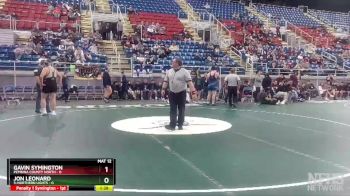 220 lbs Finals (8 Team) - Gavin Symington, Pembina County North vs Jon Leonard, 5-Northern Lights