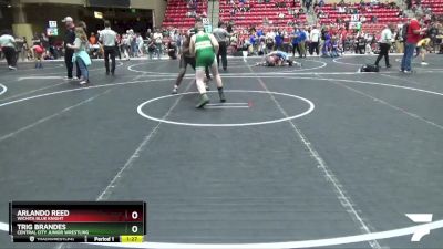 150 lbs Cons. Round 4 - Trig Brandes, Central City Junior Wrestling vs Arlando Reed, Wichita Blue Knight