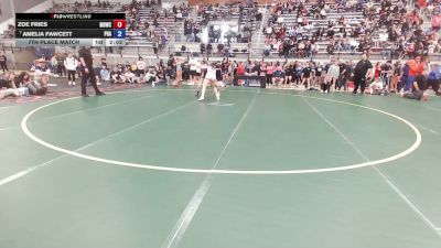 65 kg 7th Place Match - Zoe Fries, Missouri Baptist Wrestling Club vs Amelia Fawcett, Pioneer Grappling Academy