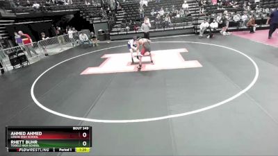 123 lbs Cons. Round 2 - Rhett Buhr, Tooele High School vs Ahmed Ahmed, Logan High School