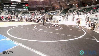40 lbs Consolation - Bentley Campbell, Broken Arrow Wrestling Club vs Ryker Needham, Coweta Tiger Wrestling