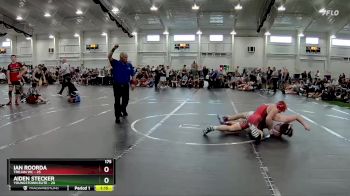 175 lbs Round 1 (4 Team) - Ian Roorda, Trojan WC vs Aiden Stecker, Youngstown Elite
