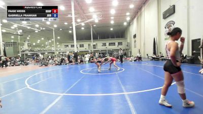 132 lbs Rr Rnd 6 - Paige Weiss, Scorpions - Girls vs Gabriella Frankian, Journeymen Wrestling - Girls